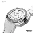 【NSQUARE】NSQUARE Sweetie Quartz Watch甜美系列 愛時 三層指針超大錶面石英錶(極地白 G0369-N19.8)