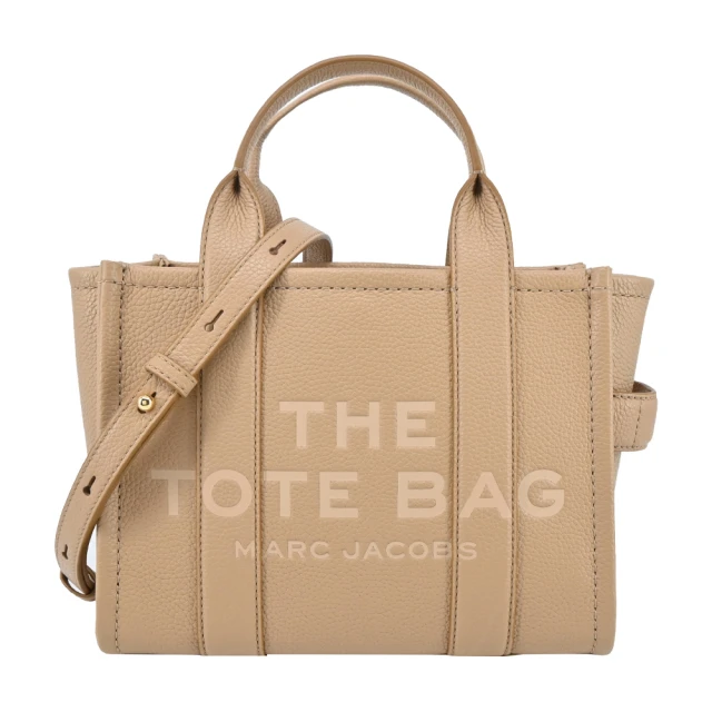 MARC JACOBS 馬克賈伯 THE LEATHER MINI TOTE 皮革兩用托特包(迷你/駝)