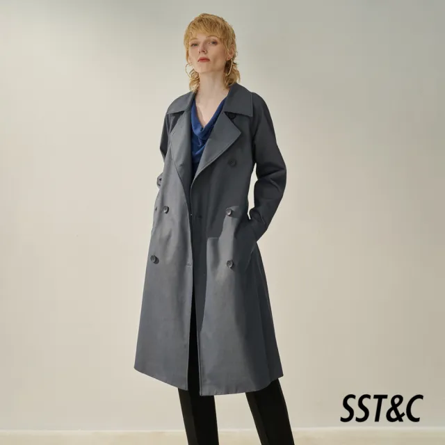 【SST&C】女裝 礦藍墜領針織衫8662309002(換季55折)