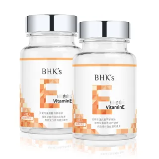 【BHK’s】維他命E 軟膠囊 二瓶組(60粒/瓶)