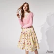 【iROO】雙層印花中長裙