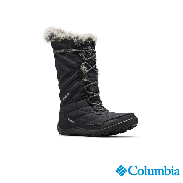 【Columbia 哥倫比亞官方旗艦】女款-MINX™Omni-Tech鋁點蓄熱防水長筒雪靴-黑色(UBL59640BK/HF)