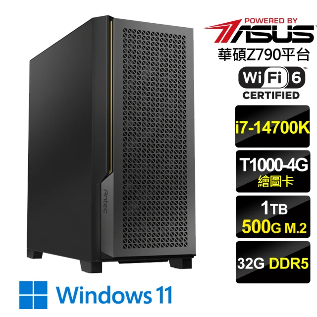 NVIDIA i7二十核T1000 Win11P{繪圖國師W