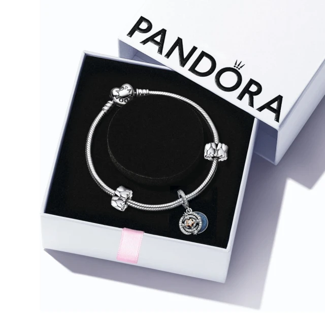 Pandora 潘多拉 心形釦手鏈串飾固定釦套組