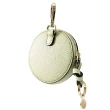 【Chloe’ 蔻依】ALPHABET 經典綁結吊飾LOGO鑰匙扣圓餅包零錢包(淺綠)