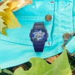 【CASIO 卡西歐】BABY-G 迷人花卉 復古懷舊流行色彩經典電子錶 紫 BGD-565RP-2_37.9mm