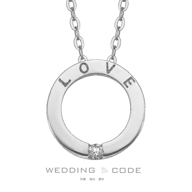 WEDDING CODE 14K金 鑽石項鍊 N09HP24