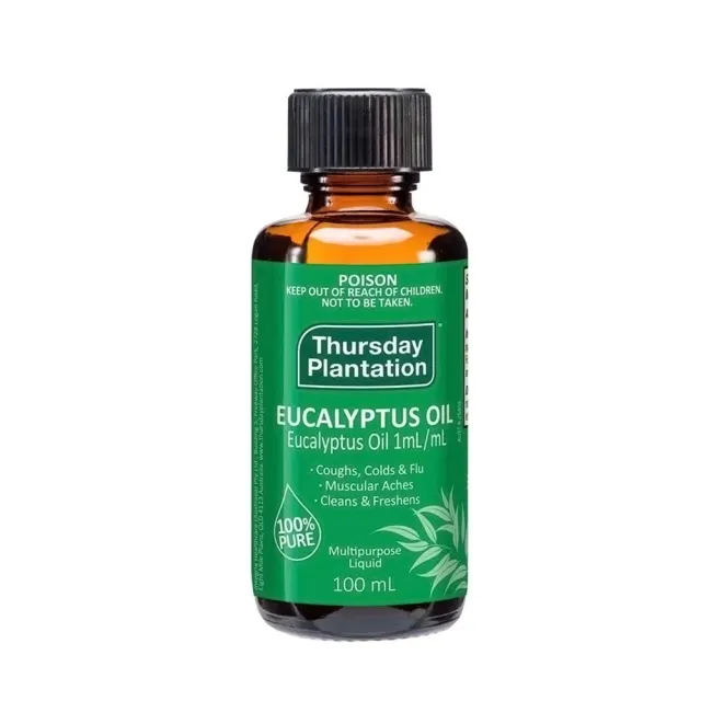 【ThursdayPlantation 星期四農莊】澳洲尤加利精油50ml(澳洲精油 尤加利 100%純精油 澳洲原裝進口)