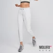 【Mollifix 瑪莉菲絲】修身輕潑彈力運動長褲、瑜珈褲、訓練褲(淺銀灰)