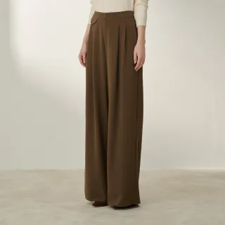 【SST&C】灰咖中腰打褶寬褲8262310003(換季55折)