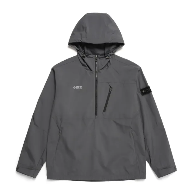 【國家地理服飾官方旗艦】男裝GORE-TEX INFINIUM ANORAK URBAN防水外套 - 灰色(防潑水/防風/透氣)