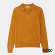 【SST&C 換季６５折】暖黃棕美麗諾羊毛POLO領針織衫1112310001