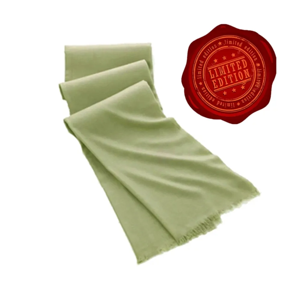 【5TH AVE】第五大道 400支紗  羊絨 圍巾 / 披肩(活力綠)