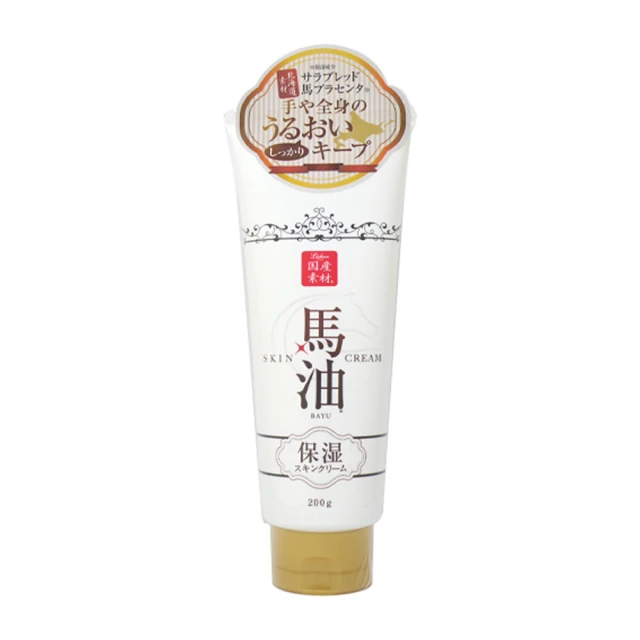 【iStyle】日本北海道櫻花香馬油潤膚霜200g(日本製 櫻花香 天然 馬油)