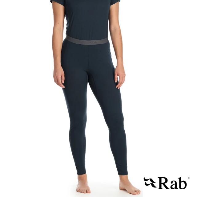 RAB Syncrino Leggings Wmns 羊毛混紡緊身排汗內搭褲 女款 鯨魚灰 #QBL37