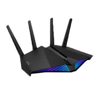 【ASUS 華碩】分享器+羅技滑鼠★RT-AX82UV2雙頻WiFi6電競路由器分享器+無線滑鼠