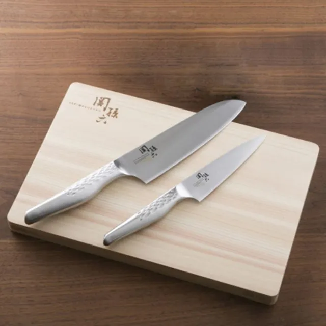 【日本貝印KAI】日本製-匠創名刀關孫六 天然檜木砧板 切菜板 料理板(39x24x2cm)