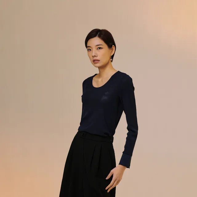 【giordano ladies】23FW_雙層網紗上衣(02323507)