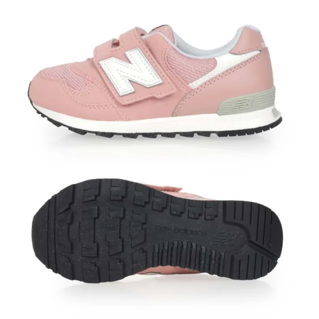 【NEW BALANCE】17-21CM_女中童休閒運動鞋-反光 313系列 NB 珊瑚粉白(PO313JD)