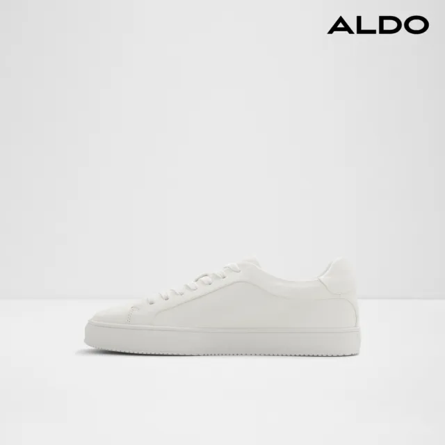 【ALDO】COBI-時尚真皮綁帶休閒鞋-男鞋(白色)