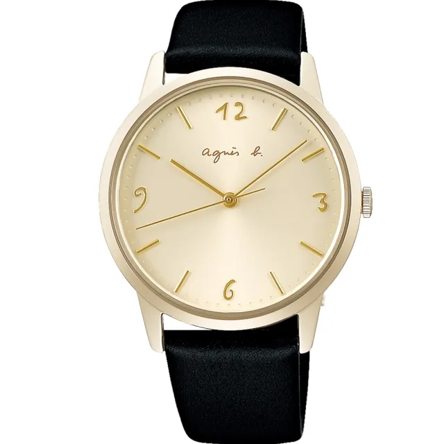 【agnes b.】marcello 手寫時標簡約腕錶－兩款可選(VJ21-KCP0J／VJ21-KCP0K)