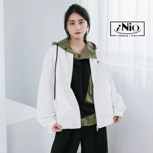【iNio 衣著美學】冬新品 長袖外套 現貨 圓領 女休閒外套 長袖外套(CCW4511)