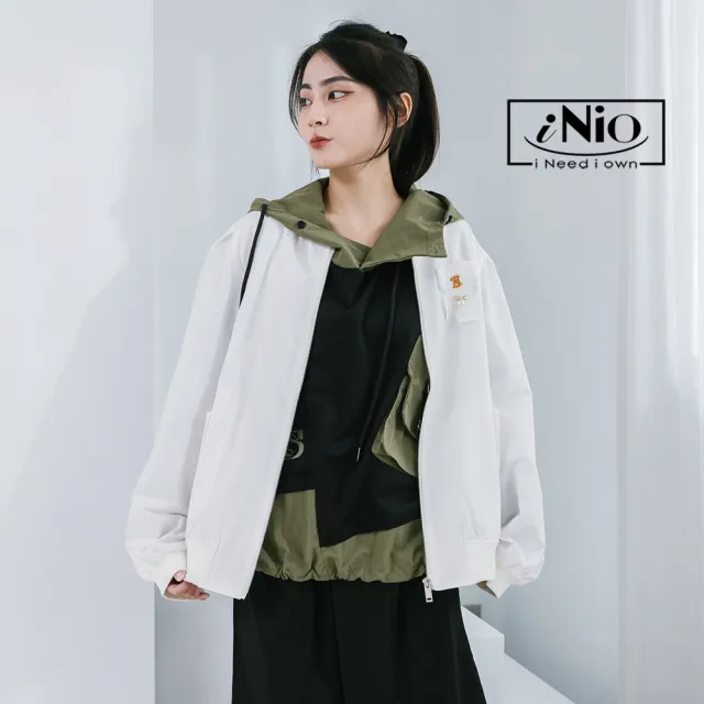 【iNio 衣著美學】冬新品 長袖外套 現貨 圓領 女休閒外套 長袖外套(CCW4511)