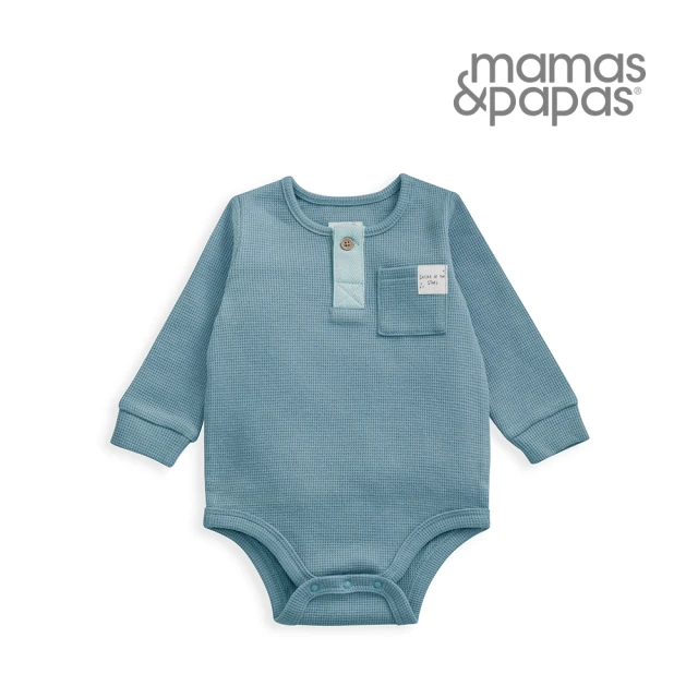 Mamas & Papas 里奇蒙鬆餅-吊帶褲套裝-靛藍(2