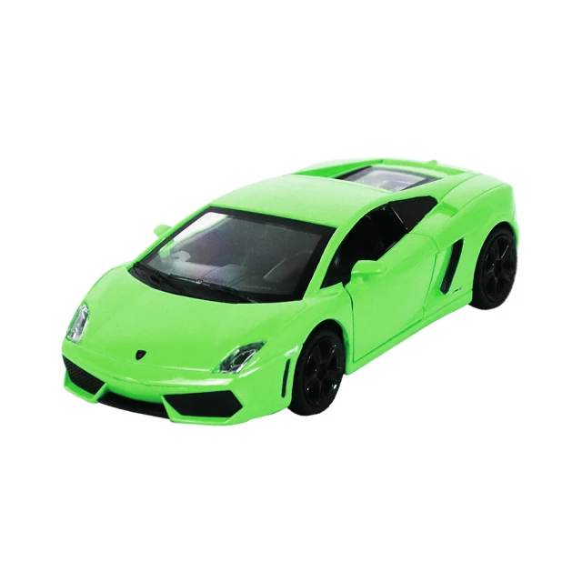 KIDMATEKIDMATE 1:32合金車 Lamborghini Gallardo LP560-4綠(正版授權 迴力車模型玩具車 藍寶堅尼)