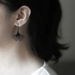 【moorigin】銀杏耳環 S(醫療鋼不過敏 耳環 可改夾式 共三色)