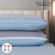 【Tonia Nicole 東妮寢飾】100%精梳棉兩用被床包組-水色之夢(加大)