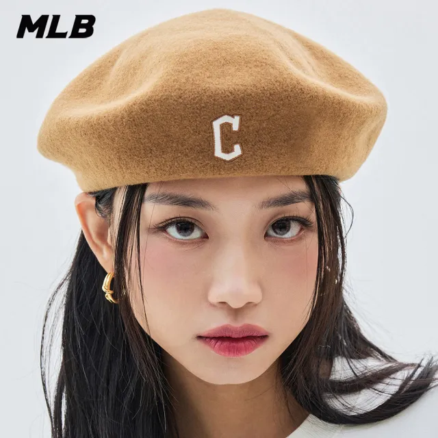【MLB】無縫貝蕾帽 克里夫蘭守護者隊(3ACB00236-45CAS)