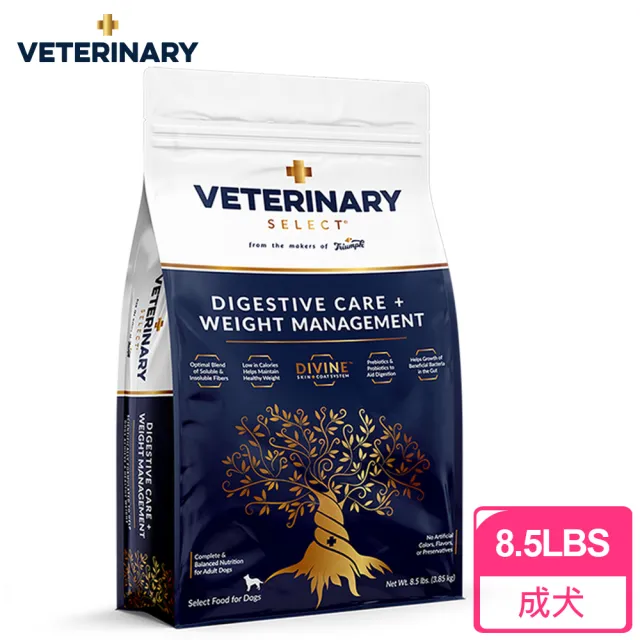 即期品【維特嚴選】成犬_腸胃保健＆體重管理配方機能天然糧(8.5LBS 效期2024/12/05)