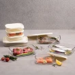 【Glasslock】冰箱收納強化玻璃微波保鮮盒4件組