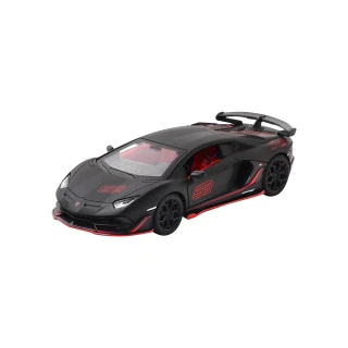 【KIDMATE】1:32合金車 Lamborghini Aventador SVJ黑(正版授權 迴力車模型玩具車 藍寶堅尼)