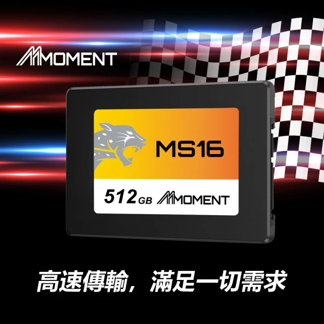 【Moment】MS16 512GB2.5吋 SATAIII SSD 固態硬碟(2.5吋 SATAIII SSD)