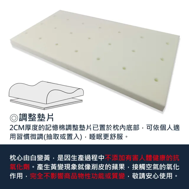 【VANDINO梵迪諾生活館】可調式石墨烯科技乳膠枕(S號)