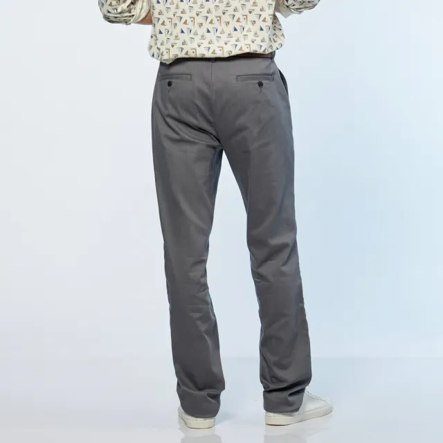【NAUTICA】男裝   美式休閒素面長褲(深灰)