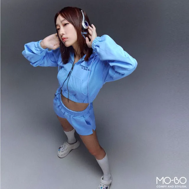 【MO-BO】短版縮腰連帽運動外套(席惟倫聯名商品)