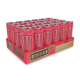 【Monster Energy 魔爪】管浪潘趣 能量碳酸飲料 易開罐355ml x24入/箱