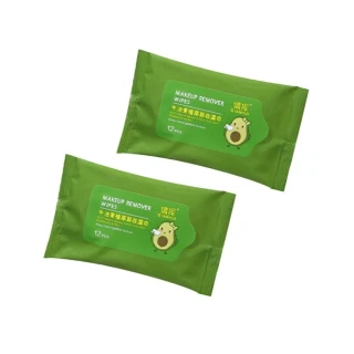 【芊芊居家】12抽酪梨卸妝濕巾 x 10包(酪梨卸妝濕紙巾 牛油果植萃 卸妝棉)