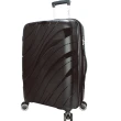【SNOW.bagshop】20吋行李箱可加大360度飛機輪(固定海關密碼鎖PC+ABS材質)