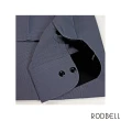【RODBELL 羅德貝爾】灰格配色長袖修身襯衫(棉、聚酯纖維、修身襯衫)
