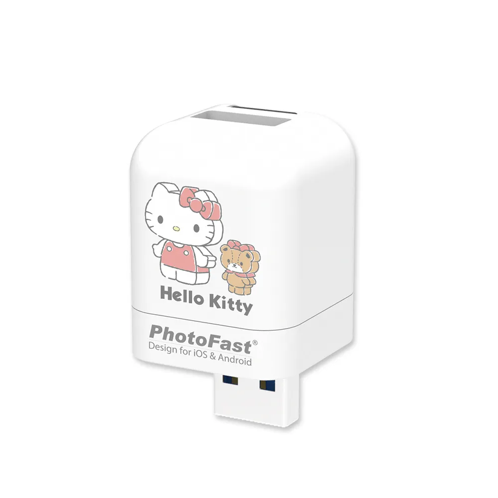 【Photofast】HELLO KITTY 2022 雙系統手機備份方塊(iOS蘋果/安卓通用版)