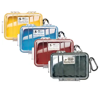 【PELICAN】1020 Micro Case 微型防水氣密箱 黑色透明款(公司貨)