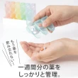 【ALPHAX】繽紛7色藥盒組(藥盒 7彩 輕量 便攜式 1週 附貼紙)