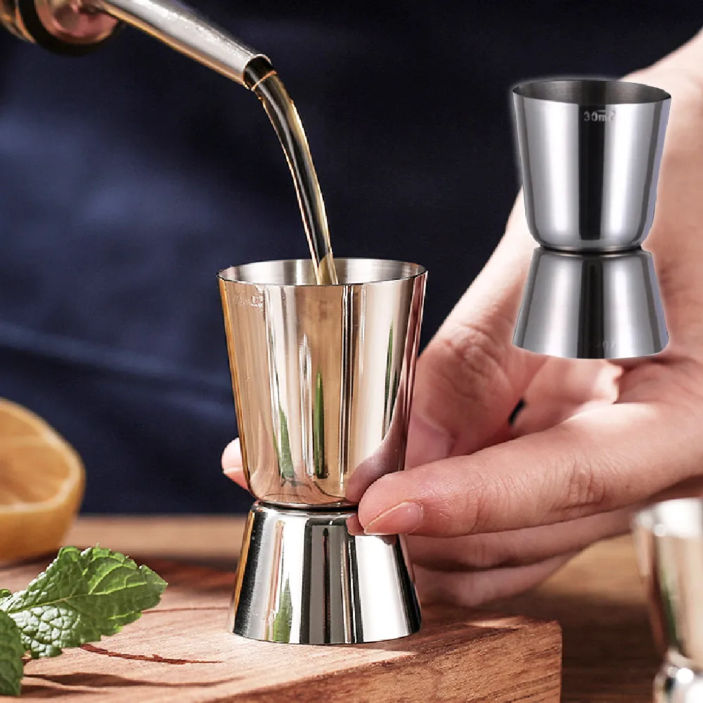 調酒必備】304不銹鋼調酒量杯20/30ml(量酒器盎司杯刻度杯量酒杯調酒杯