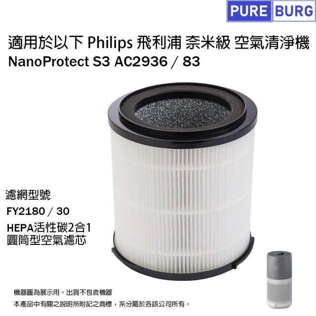 PUREBURG 適用Philips飛利浦 奈米級AC293