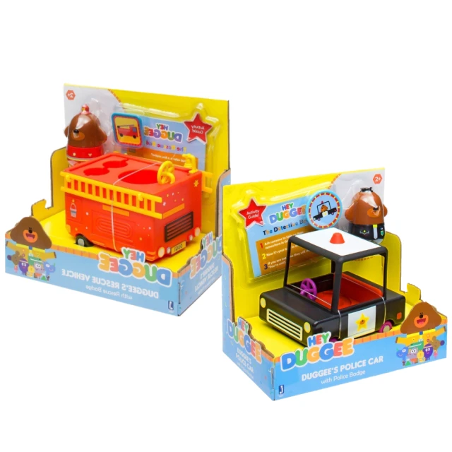 寶寶共和國 阿奇幼幼園 消防車 警車 交通造型玩具 車車玩具(福利品)