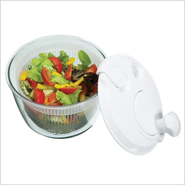 【KitchenCraft】英國 蔬菜脫水器 白21cm / 蔬菜香草脫水器 瀝水籃瀝水盆